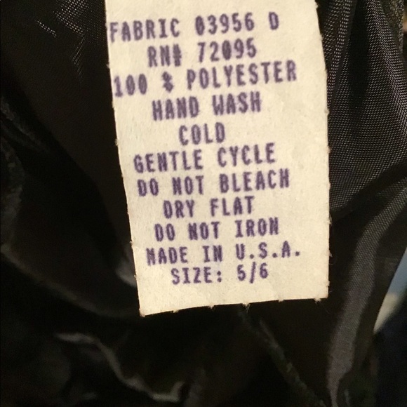 👗 Classy Formal Black ✨Sparkling Dress Size 5/6 - Picture 4 of 4